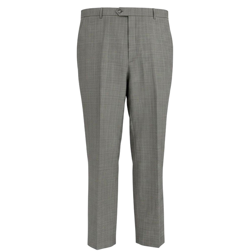 Stafford Brown Check Plaid Classic Fit Wrinkle Resistant Stretch Pants NWT 40x32